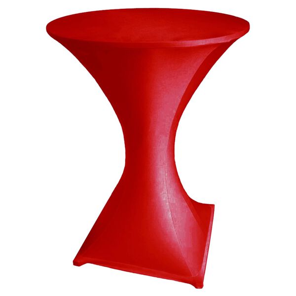 Perel Cocktail Table Cover Red