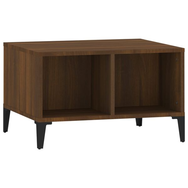 vidaXL Coffee Table Brown Oak 60x50x36.5 cm Engineered Wood