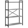 vidaXL Bookshelf Grey sonoma 80 x 30 x 120 cm Engineered Wood