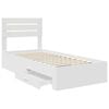 vidaXL Bed Frame with Drawer with Headboard Manual Engineered Wood