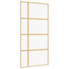 vidaXL Sliding Door Gold 102.5x205 cm Clear ESG Glass and Aluminium