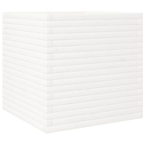 vidaXL Garden Planter White 70x70x68.5 cm Solid Wood Pine