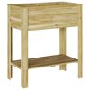 vidaXL High Planter Brown 85.5 x 46.5 x 96 cm Impregnated Pine Wood