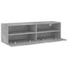 vidaXL TV Wall Cabinet Concrete Grey 100x30x30 cm Engineered Wood