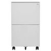 vidaXL Mobile File Cabinet Light Grey 39x45x67 cm Steel