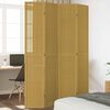 vidaXL Room Divider 4 Panels Brown Solid Wood Paulownia