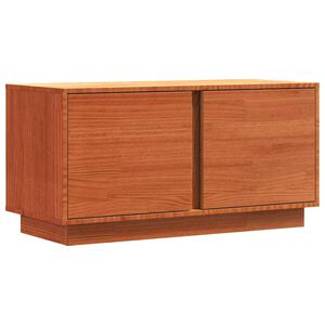 vidaXL TV Cabinet Wax Brown 80 x 35 x 40.5 cm Solid Pine Wood