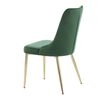 Venture Home Dining Chairs 2 pcs Velvet Deluxe Velvet Forest Green and Brass