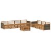 vidaXL Outdoor Sofa Set 8 pcs Natural Solid Acacia Wood
