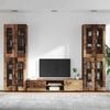 vidaXL TV Cabinet Set with Drawer FLORIN Old Wood Engineered Wood