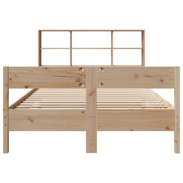 vidaXL Bookcase Bed without Mattress 160x200cm Solid Wood Pine