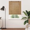 vidaXL Roller Blind with Curtains Manual Brown 120 x 220 cm Bamboo