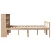 vidaXL Bookcase Bed without Mattress 160x200 cm Solid Wood Pine