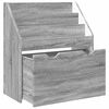 vidaXL Kids Bookshelf Grey Sonoma 60 x 29.5 x 69 cm Engineered Wood