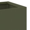 vidaXL Raised Garden Planter Olive green 60 x 26 x 45 cm Steel