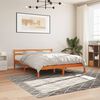 vidaXL Bed Frame without Mattress Wax Brown 180x200 cm Super King Solid Wood Pine