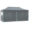 vidaXL Party Tent Folding Anthracite 291 x 580 x 315 cm Oxford Fabric