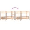 vidaXL Bunk Bed without Mattress 90x190 cm Single Solid Wood Pine