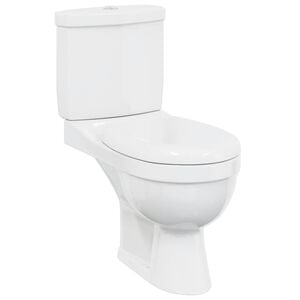 vidaXL Toilet With Cistern White