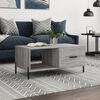 vidaXL Coffee Table Grey Sonoma 90x50x40 cm Engineered Wood