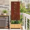 vidaXL Garden Privacy Screen Rusty 50 x 140 cm Weathering Steel