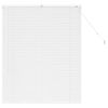 vidaXL Window Blind with Curtains Manual White Aluminium