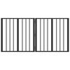 vidaXL Dog Gate 2 pcs Black 60 x 60 cm Galvanised Steel