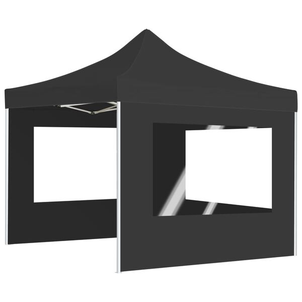 vidaXL Professional Folding Party Tent with Walls Aluminium 2x2 m Anthracite