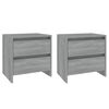 vidaXL Bedside Cabinets 2 pcs Grey Sonoma 45x34.5x44.5 cm Engineered Wood