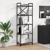 vidaXL Bookshelf Black Oak 56 x 34 x 171 cm Engineered Wood