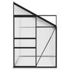 vidaXL Greenhouse Anthracite Aluminium 5.24 m&sup3;