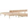 vidaXL Bed Frame without Mattress 180x200 cm Super King Solid Wood Pine