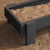 vidaXL Chicken Feeding Trough Black 80 x 28 x 13.5 cm