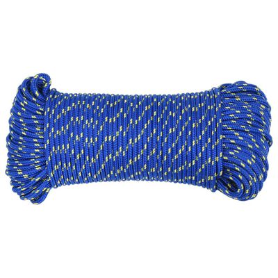 vidaXL Boat Rope Blue 3 mm 250 m Polypropylene