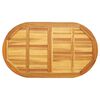 vidaXL Table Top Oil Natural 120 x 70 x 2 cm Solid Acacia Wood