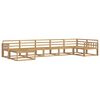 vidaXL Outdoor Sofa Set 7 pcs White Solid Acacia Wood
