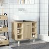 vidaXL Bathroom Cabinet Sonoma Oak 60x32x53.5 cm Engineered Wood