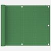vidaXL Balcony Screen Light Green 75x400 cm HDPE