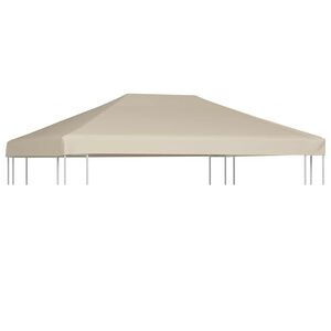 vidaXL Gazebo Top Cover 310 g/m&sup2; 4x3 m Beige