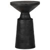 vidaXL Side Table Black Ø33x50 cm Solid Wood Mango