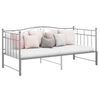 vidaXL Pull-out Sofa Bed Frame without Mattress Grey Metal 90x200 cm