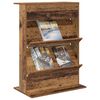 vidaXL Magazine Rack Old Wood 70 x 41 x 96 cm Engineered Wood