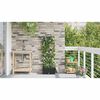vidaXL Garden Planter Black 40 x 40 x 126 cm Steel