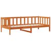 vidaXL Day Bed Set 3 pcs Wax Brown Solid Pine Wood