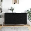vidaXL Storage Cabinet 2 pcs Black Oak 60 x 35 x 70 cm