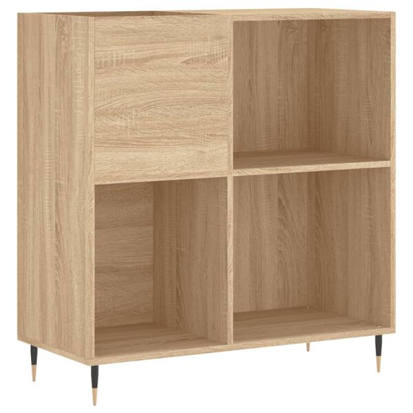 vidaXL Record Cabinet Sonoma Oak 84.5x38x89 cm Engineered Wood