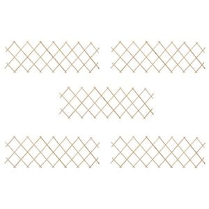 vidaXL Trellis Fences 5 pcs Firwood 180x60 cm