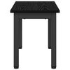 vidaXL Coffee Table Black Oak 60 x 30 x 36 cm Engineered Wood