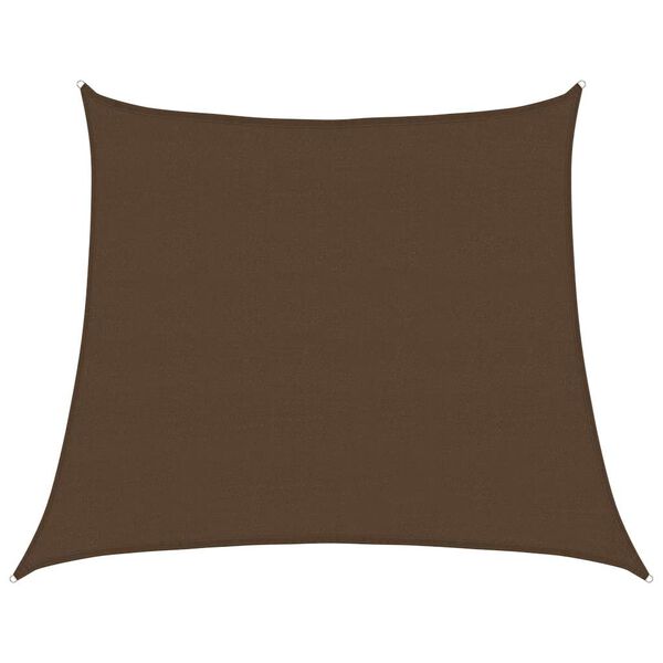 vidaXL Sunshade Sail 160 g/m² Trapezium Brown 4/5x4 m HDPE