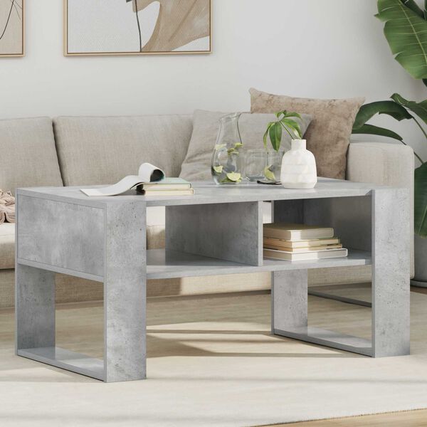 vidaXL Coffee Table Concrete Grey 92 x 53 x 45 cm Engineered Wood